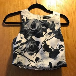 Floral crop top